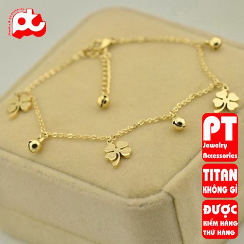 Lắc chân nữ titan cao cấp thời trang trangsucpt không đen giá rẻ PTLCNT32 400753