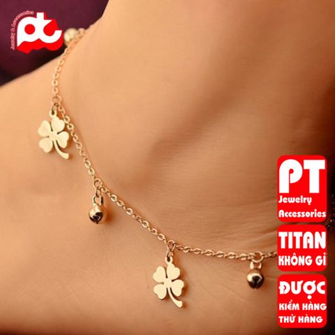 Lắc chân nữ titan cao cấp thời trang trangsucpt không đen giá rẻ PTLCNT32 400753