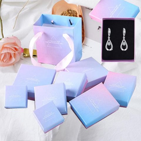 Hộp giấy đựng trang sức dây chuyền, lắc tay, nhẫn, bông tai đa dạng màu sắc sặc sỡ đa dạng kích cỡ 400755