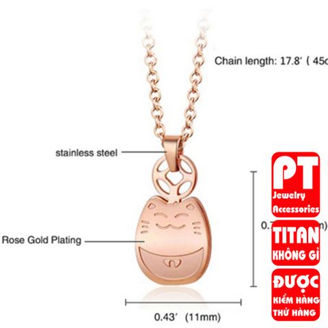 Dây chuyền titan cao cấp sang trọng không đen HCM 400784