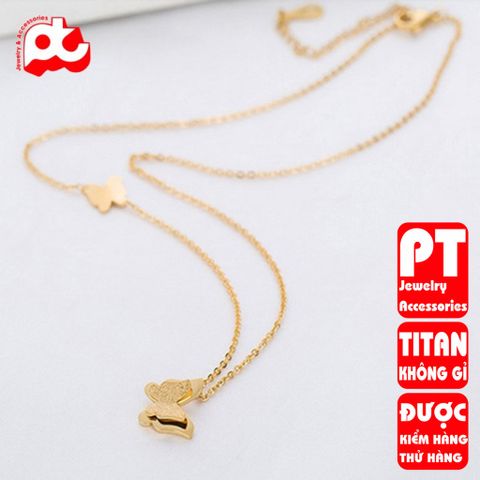 Dây chuyền nữ titan cao cấp thời trang trangsucpt không đen giá rẻ PTDCNT61 400811