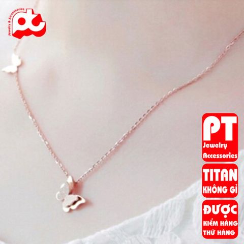 Dây chuyền nữ titan cao cấp thời trang trangsucpt không đen giá rẻ PTDCNT61 400811