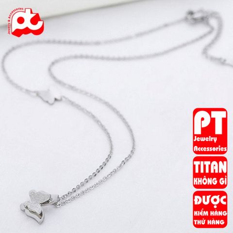 Dây chuyền nữ titan cao cấp thời trang trangsucpt không đen giá rẻ PTDCNT61 400811