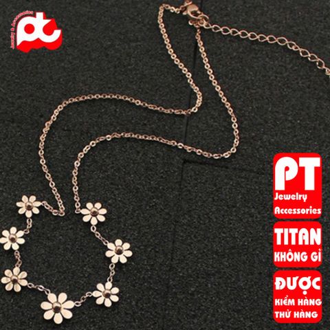 Dây chuyền nữ titan cao cấp thời trang trangsucpt không đen giá rẻ PTDCNT90 400812