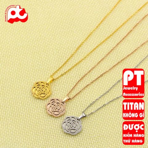 Dây chuyền nữ titan cao cấp thời trang trangsucpt không đen giá rẻ PTDCNT102 400816