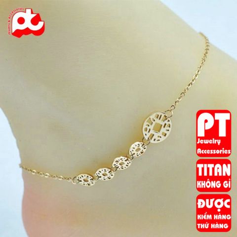 Lắc chân nữ titan cao cấp thời trang PT Jewelry & Accessories không đen giá rẻ PTLCNT58 400820