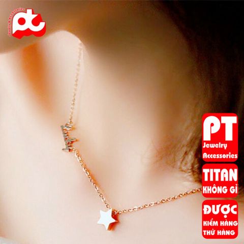 Dây chuyền nữ titan cao cấp thời trang PT Jewelry & Accessories không đen giá rẻ PTDCNT105 400822