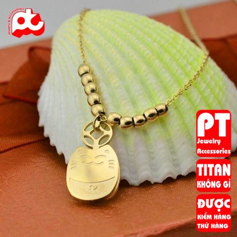 Lắc chân nữ titan cao cấp thời trang trangsucpt không đen giá rẻ PTLCNT51 400825