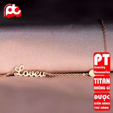 Lắc tay nữ titan cao cấp thời trang trangsucpt không đen giá rẻ PTLTNT28 400844