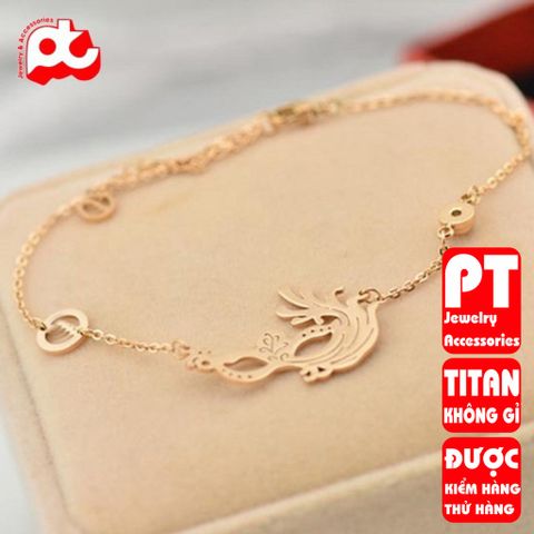 Lắc chân nữ titan cao cấp thời trang trangsucpt không đen giá rẻ PTLCNT57 400847