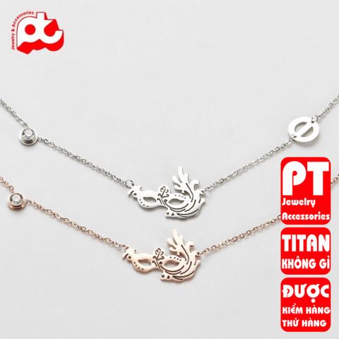 Lắc chân nữ titan cao cấp thời trang trangsucpt không đen giá rẻ PTLCNT57 400847