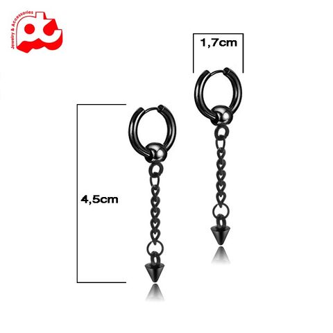 Bông tai nam inox cao cấp 1 chiếc kpop tòn ten phụ kiện bấm lỗ tai trangsucpt PTBTNA16 400867
