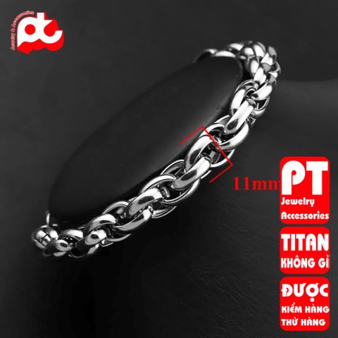 Lắc Tay Nam Titan Cao Cấp - Phong Cách Mạnh Mẽ, Bền Bỉ, Không Gỉ, Thời Trang Đẳng Cấp cho Phái Mạnh