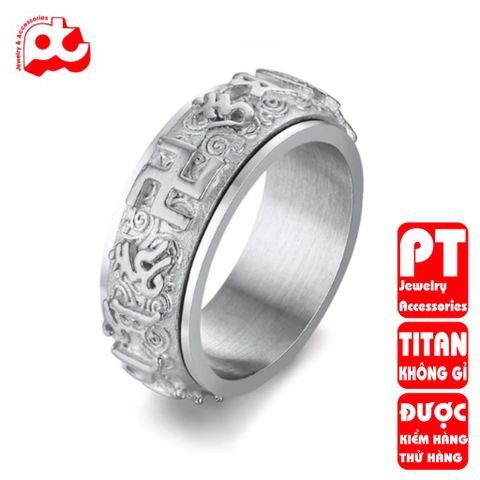 Nhẫn nam inox cao cấp thời trang rẻ titan thép không gỉ trangsucpt PTNNA21 400893