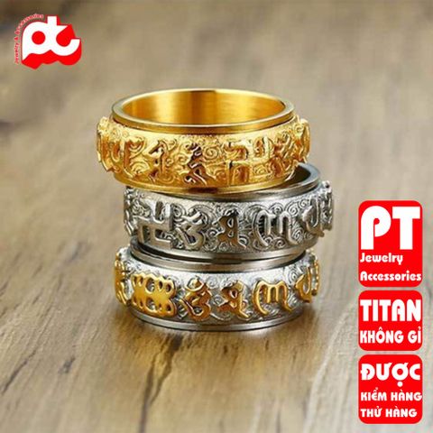 Nhẫn nam inox cao cấp thời trang rẻ titan thép không gỉ trangsucpt PTNNA21 400893