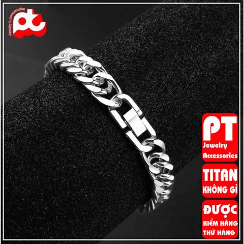 Lắc tay nam nữ lặc đôi titan cao cấp khóa bộ cao cấp titan thép không gỉ trangsucpt 10mm PTLTNA16 400917