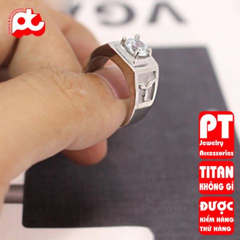 Nhẫn nam cao cấp inox thời trang titan thép không gỉ chạm ngôi sao 3 cánh PTNNA232 400951