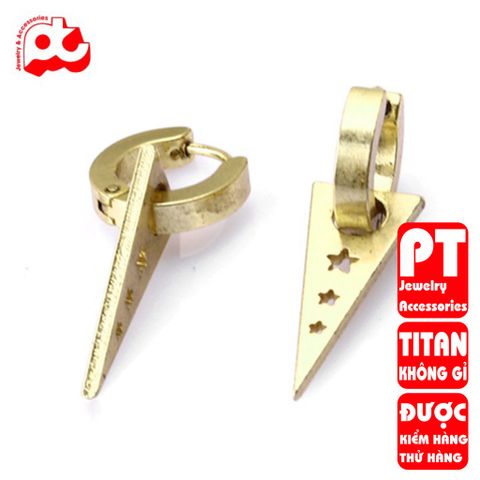 Bông Tai Nam Titan Cao Cấp - Phong Cách Hiện Đại Chống Gỉ, An Toàn Cho Da - Phụ Kiện Thời Trang Đẳng Cấp cho Phái Mạnh