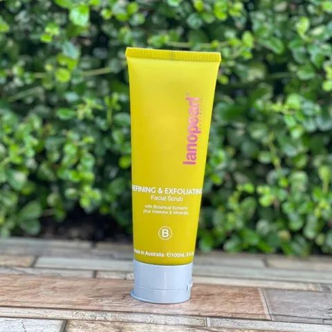 Tẩy Tế Bào Chết Làm Sáng Da Mặt Lanopearl - Exfoliating Facial Scrub 100ml Chống Oxy Hóa, Giảm Mụn Đầu Đen, Dưỡng Ẩm Da Mịn Màng, Xuất Xứ Úc