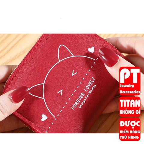 Ví Nữ Mini Ngắn Cầm Tay Dễ Thương Nữ Tính Phong Cách Hàn Quốc PTVI117 400997