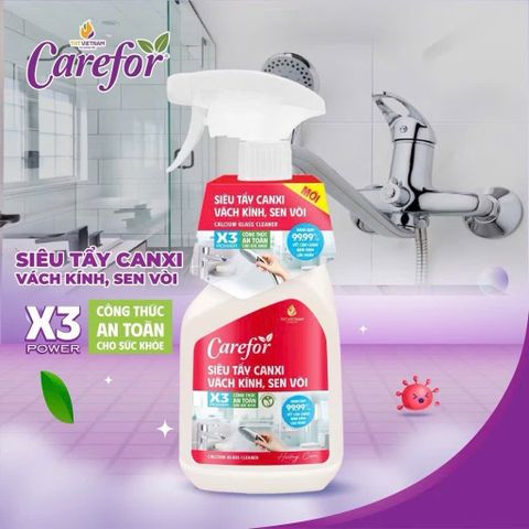 Nước Tẩy Cặn Canxi CareFor - Dụng Cụ Làm Sạch Thiết Bị Vệ Sinh, An Toàn, Thân Thiện Môi Trường, Hương Cam Tự Nhiên