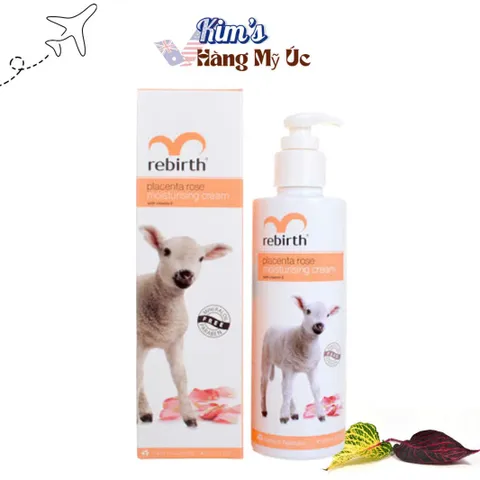 Sữa Dưỡng Thể Nhau Thai Cừu & Tinh Chất Hoa Hồng Rebirth 200ml - Dưỡng Ẩm, Làm Săn Chắc Da, Hàng Úc Chính Hãng