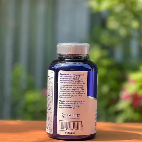 Viên Uống Bổ Não Focus Factor Mỹ - Hỗ Trợ Trí Nhớ Tập Trung, 180 Viên Dinh Dưỡng Cho Người Cao Tuổi và Học Sinh