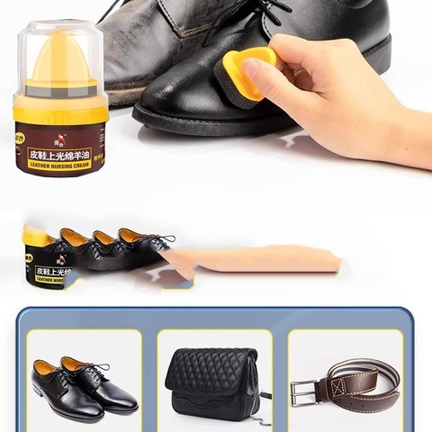 Xi đánh giày da cao cấp 50g - Dưỡng bóng, phục hồi, chống nước cho giày, sofa, áo da - Tiện lợi du lịch, sử dụng dễ dàng