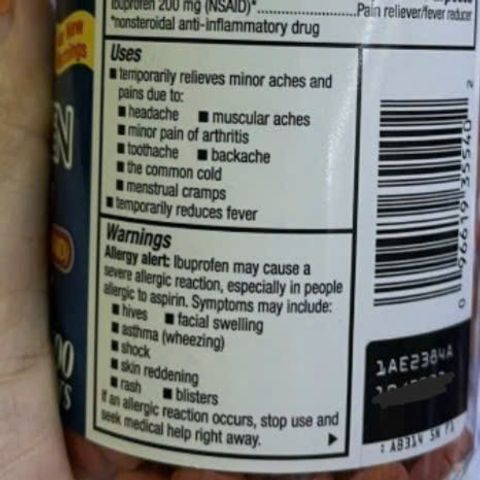 Viên giảm đau hạ sốt Kirkland Ibuprofen 200mg - Hỗ trợ giảm đau nhanh chóng, chống viêm hiệu quả, 500 viên, hàng chính hãng Mỹ