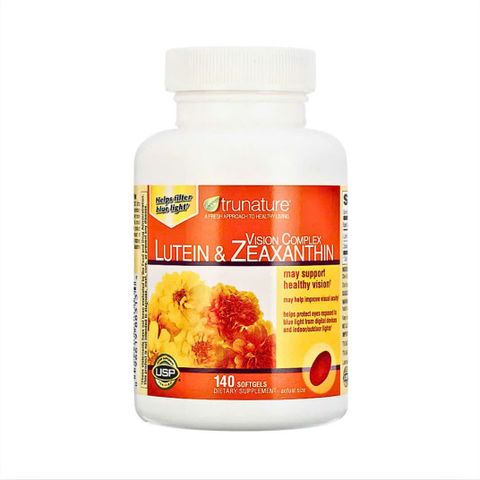 Viên uống bổ mắt Trunature Vision Complex Lutein & Zeaxanthin 140 viên - Hỗ trợ thị lực, bảo vệ mắt khỏi ánh sáng xanh, thích hợp cho người lớn tuổi.