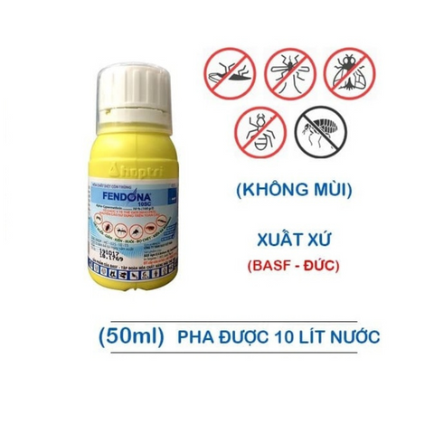 Thuốc diệt côn trùng Fendona 10SC - Giải pháp hiệu quả cho muỗi, kiến, gián, ruồi, bọ chét - Sản phẩm nhập khẩu Đức, không mùi, an toàn cho gia đình