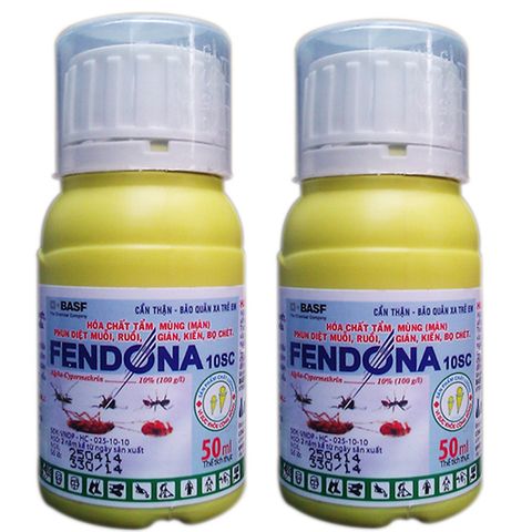 Thuốc diệt côn trùng Fendona 10SC - Giải pháp hiệu quả cho muỗi, kiến, gián, ruồi, bọ chét - Sản phẩm nhập khẩu Đức, không mùi, an toàn cho gia đình