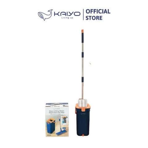 Cây Lau Nhà Thông Minh Kaiyo - Chữ Nhật Tách Nước Bẩn, Đầu Xoay 360 Độ, Dễ Dàng Vệ Sinh Bề Mặt Sàn, Thiết Kế Gọn Nhẹ