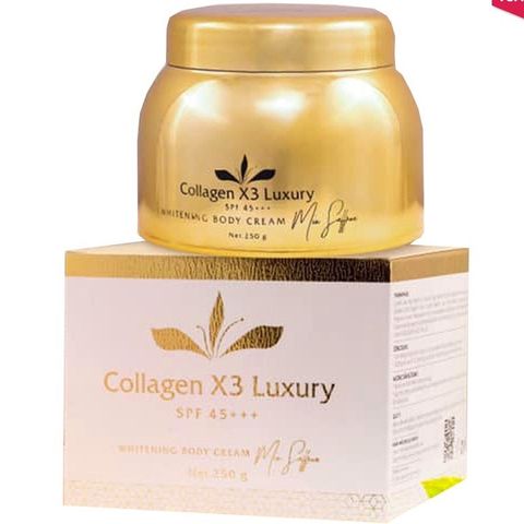 Kem Dưỡng Trắng Da Body Collagen X3 Luxury Đông Ánh - Chống Lão Hóa, Cung Cấp Độ Ẩm, Bảo Vệ Da Với SPF 45+++