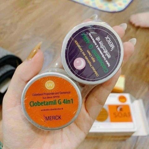 Kem Nám Ban Ngày Và Ban Đêm Set 4 Món - Kem Dưỡng Trắng Da Chống Nắng SPF 45+ và Phục Hồi Da Từ Thái Lan