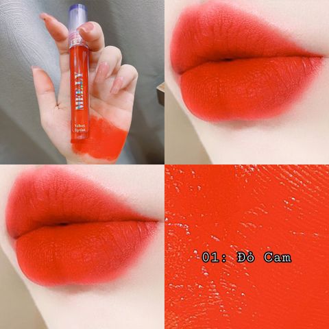 Son Môi Super Matte Combo 2 Màu Đỏ Cam - Bền Màu 12H, Không Thâm Môi, Dưỡng Ẩm, An Toàn 100% Từ Thiên Nhiên