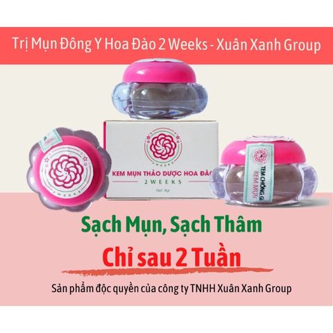 Combo 2 Lọ Kem Khử Mụn Hoa Đào - Loại Bỏ Thâm Mụn, Dưỡng Da Trắng Hồng Tự Nhiên Trong 2 Tuần - Hỗ Trợ Da Sáng Mịn, Kháng Khuẩn An Toàn