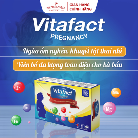 Viên Uống Bổ Sung Vitafact Pregnancy - Hỗ Trợ Dinh Dưỡng Cho Bà Bầu, Phụ Nữ Mang Thai Và Cho Con Bú - 30 Viên