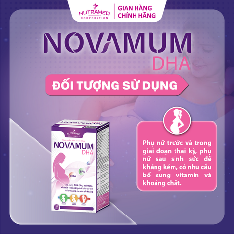 Novamum DHA hỗ trợ bổ sung dưỡng chất, tăng sức đề kháng cho mẹ bầu