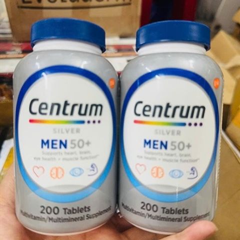 Centrum Silver Multivitamin Men 50+ 200 viên, tăng sức khỏe nam