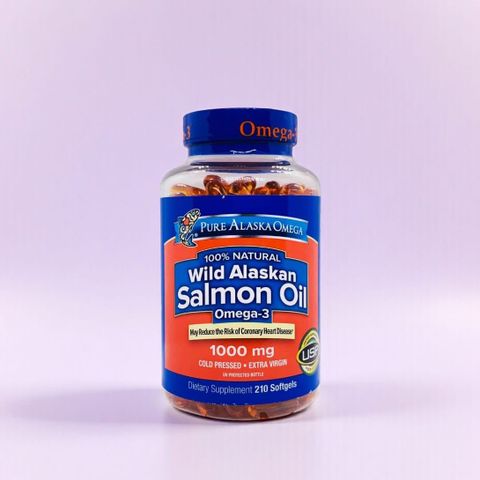 Pure Alaska Omega-3 Wild Alaskan Salmon Oil 1000mg 210 Viên | Dầu Cá Hồi Tự Nhiên | Hỗ Trợ Tim Mạch, Não Bộ & Mắt | Chính Hãng