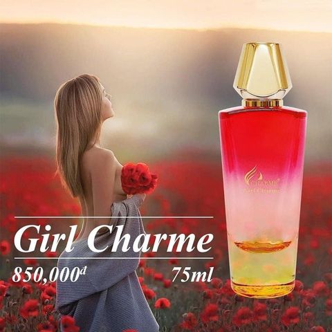 Nước Hoa Nữ Charme Girl Charme 75ml - Hương Hoa Hồng Grasse Sang Trọng Dành Cho Phái Đẹp, Lưu Hương Lâu, Quà Tặng Dành Riêng Cho Nàng