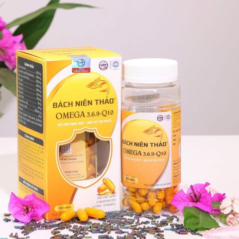 Viên uống Omega 3-6-9 Q10 Hỗ Trợ Bổ Não, Sáng Mắt, Khỏe Tim Mạch, Đẹp Da - 100 Viên Nang Mềm Bổ Sung Sức Khỏe