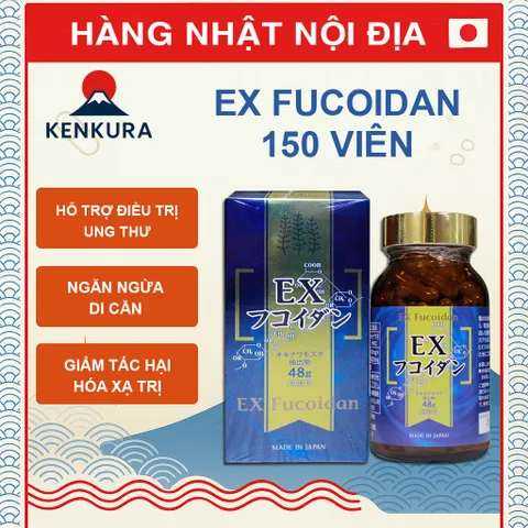 EX Fucoidan Nhật Chính Hãng Hỗ Trợ U Bướu - 150 Viên