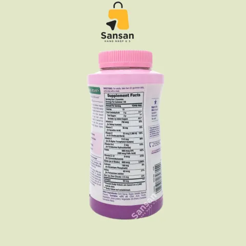 Kẹo dẻo tổng hợp cho Nữ Nature's Bounty Women's multi vitamin 240 viên của Mỹ