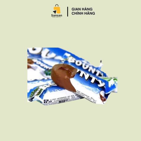 Kẹo Socola Dừa Bounty Miniatures 330g - Hương Vị Ngọt Bùi Nguyên Chất Mỹ - Bánh Kẹo Thích Hợp Cho Tín Đồ Socola