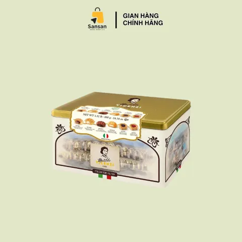 Bánh Quy Bơ Nhân Matilde Vicenzi Ý 690g - Hương Vị Ngọt Ngào Tan Chảy, Bánh Kẹo Cao Cấp Không Chất Bảo Quản