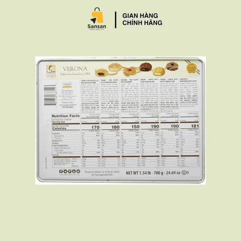 Bánh Quy Bơ Nhân Matilde Vicenzi Ý 690g - Hương Vị Ngọt Ngào Tan Chảy, Bánh Kẹo Cao Cấp Không Chất Bảo Quản
