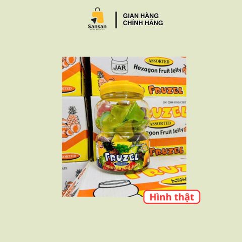 Thạch Rau Câu Fruzel 1.45kg - Thạch Gel Hương Trái Cây Tự Nhiên Ngon Miệng, Không Cholesterol, Thực Phẩm Vị Ngọt Cho Mọi Lứa Tuổi