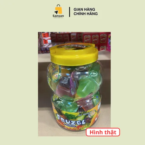 Thạch Rau Câu Fruzel 1.45kg - Thạch Gel Hương Trái Cây Tự Nhiên Ngon Miệng, Không Cholesterol, Thực Phẩm Vị Ngọt Cho Mọi Lứa Tuổi